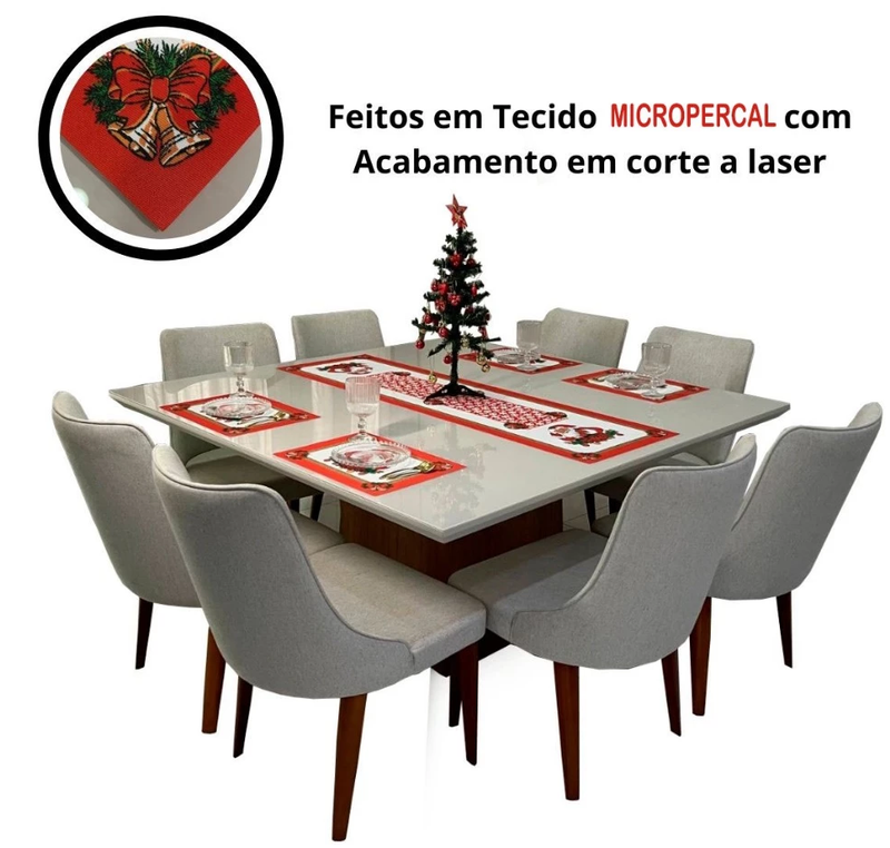 Kit de Mesa Natal 6 Peças