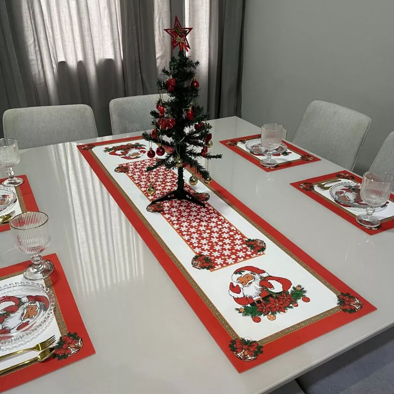 Kit de Mesa Natal 6 Peças