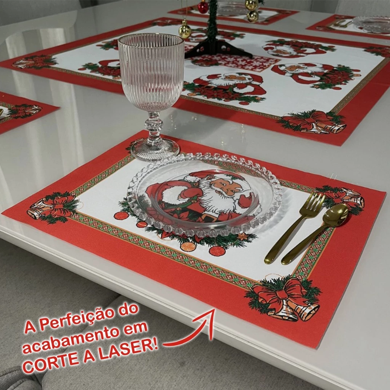 Kit de Mesa Natal 6 Peças