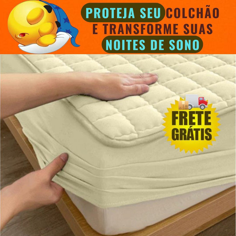 Protetor de Colchão Impermeável Matelado 3 Camadas